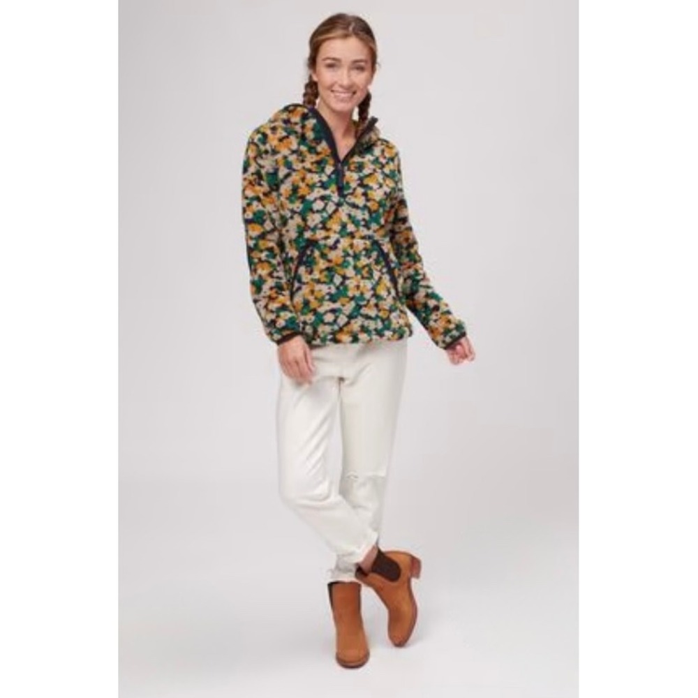 The North Face Campshire Pullover Hoodie 2.0 Fleece Womens Floral Multi Color XS